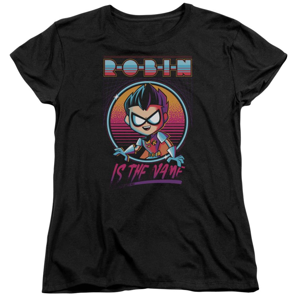Teen Titans Go To The Movies Robin Women's 18/1 Cotton Short-Sleeve T-Shirt