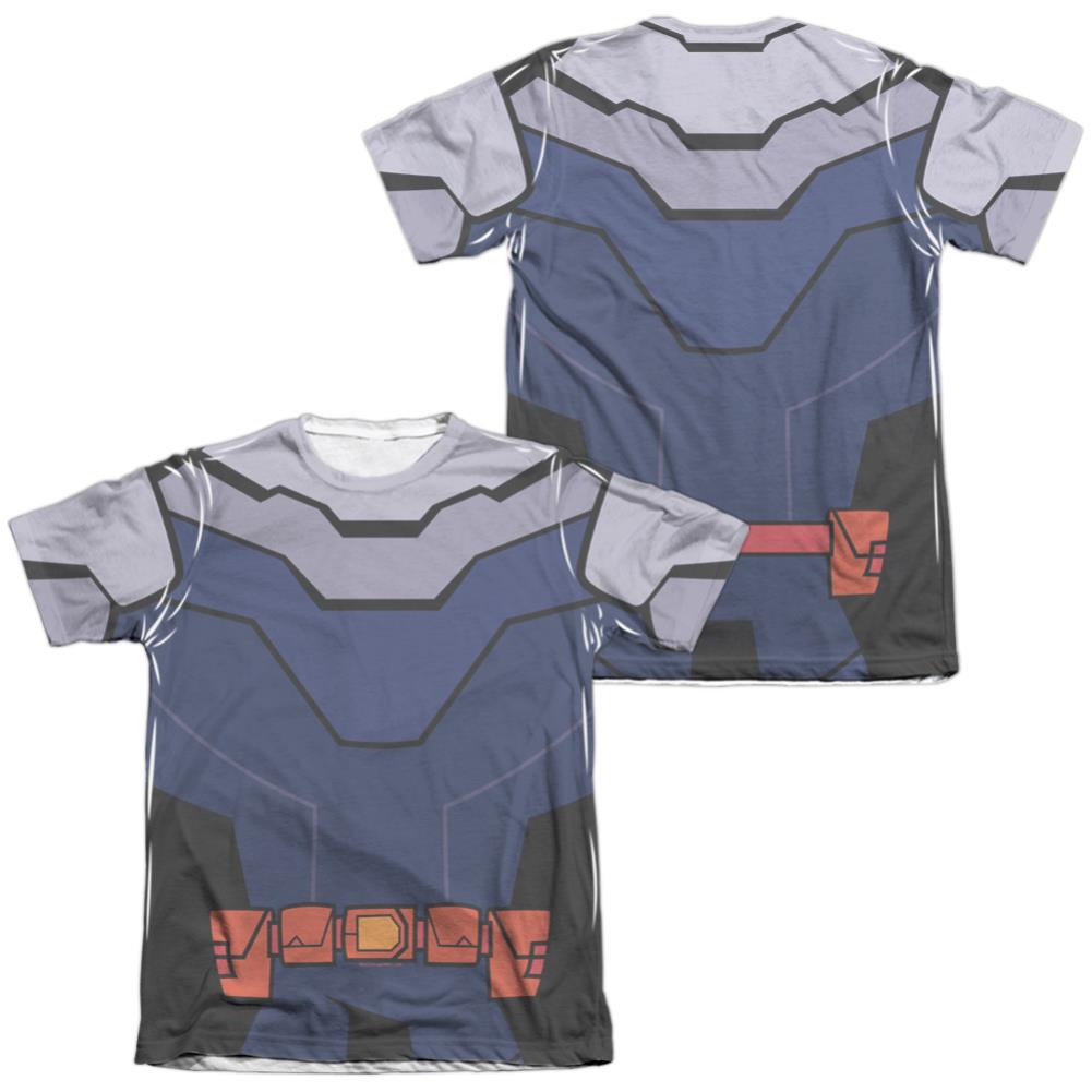 Teen Titans Go To The Movies Slade Uniform (Front/Back Print) Men's Regular Fit Poly Cotton Short-Sleeve T-Shirt