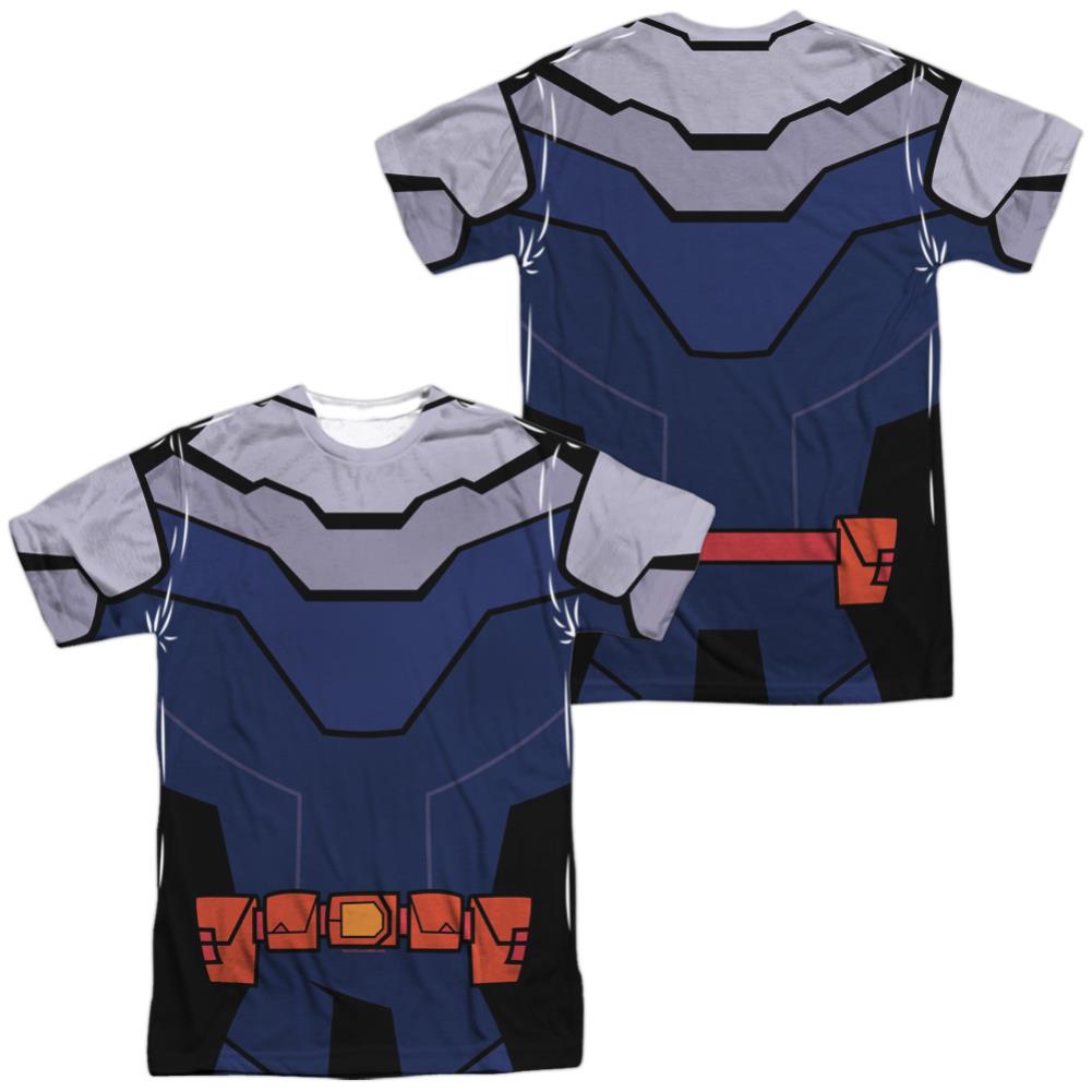Teen Titans Go To The Movies Slade Uniform (Front/Back Print) Men's Regular Fit Polyester Short-Sleeve T-Shirt