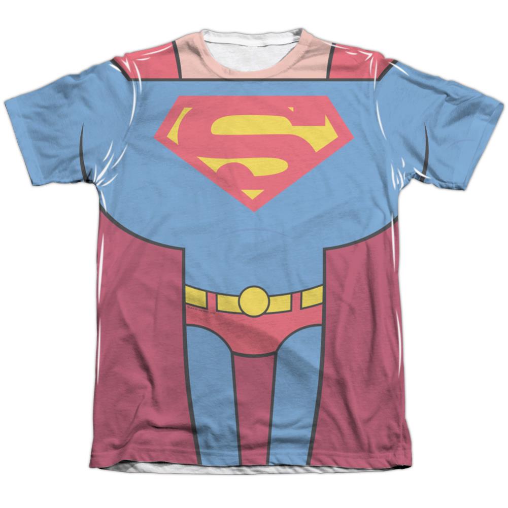 Teen Titans Go To The Movies Superman Uniform Men's Regular Fit Poly Cotton Short-Sleeve T-Shirt