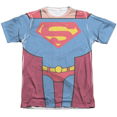 Teen Titans Go To The Movies Superman Uniform Men's Regular Fit Poly Cotton Short-Sleeve T-Shirt