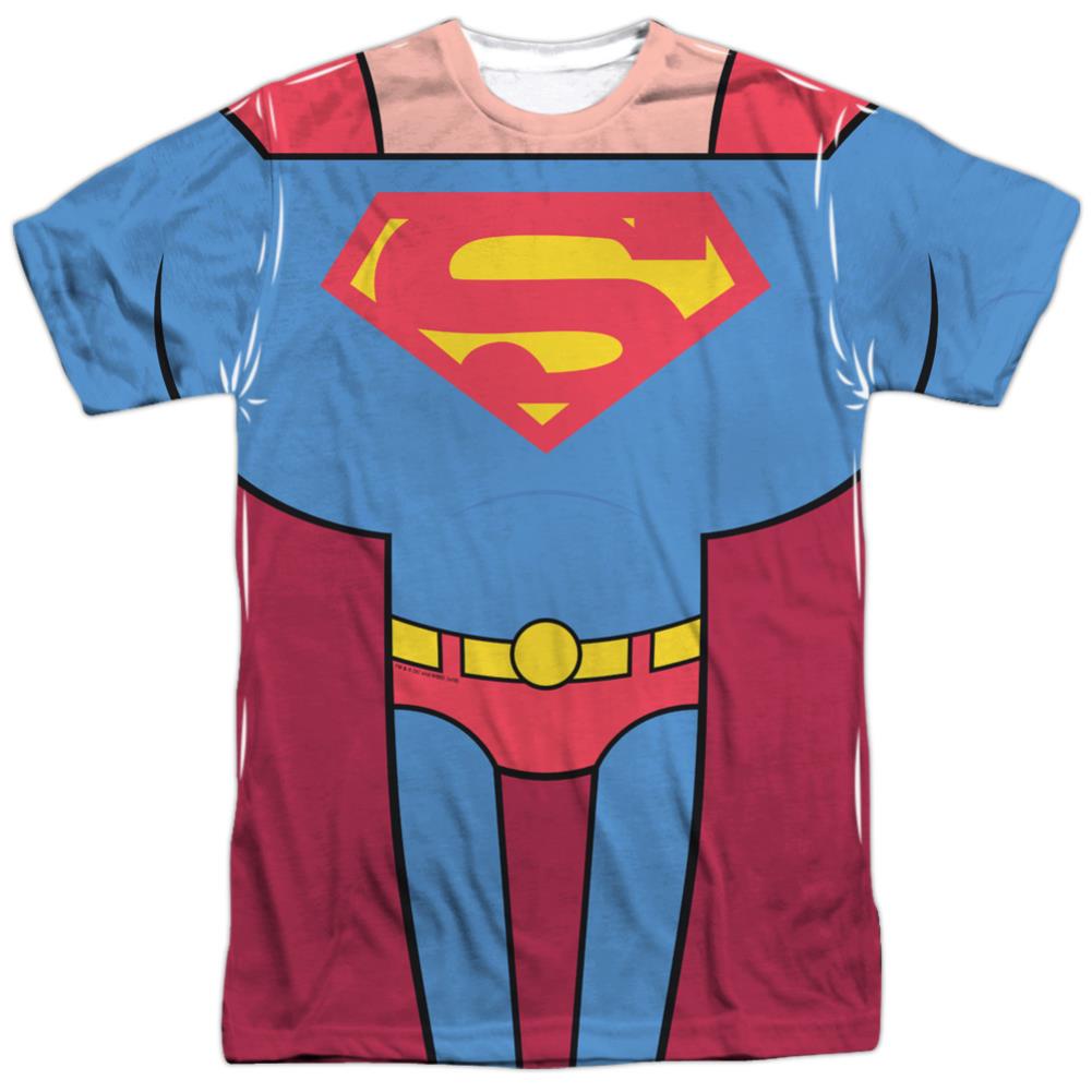 Teen Titans Go To The Movies Superman Uniform Men's Regular Fit Polyester Short-Sleeve T-Shirt