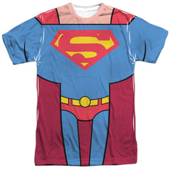 Teen Titans Go To The Movies Superman Uniform Men's Regular Fit Polyester Short-Sleeve T-Shirt