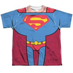 Teen Titans Go To The Movies Superman Uniform Youth Regular Fit Poly Short-Sleeve T-Shirt