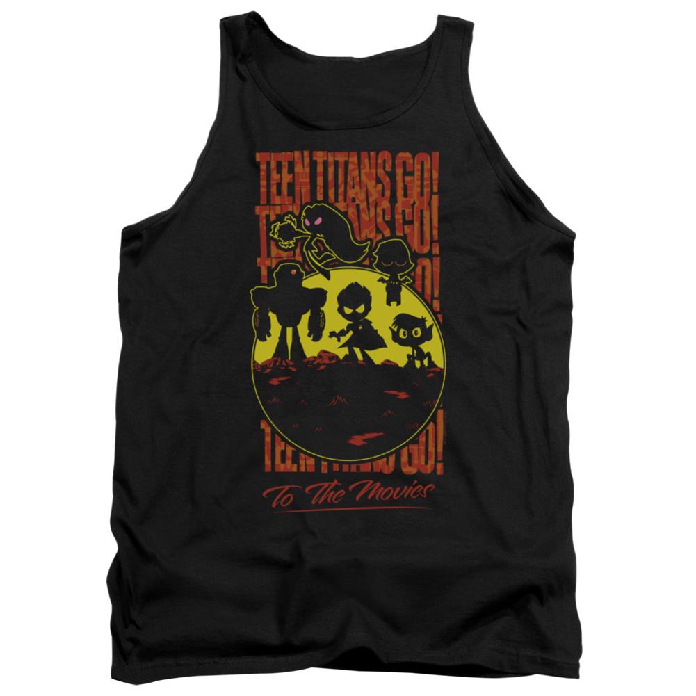 Teen Titans Go To The Movies Titans Silhouette Men's 18/1 Cotton Tank Top