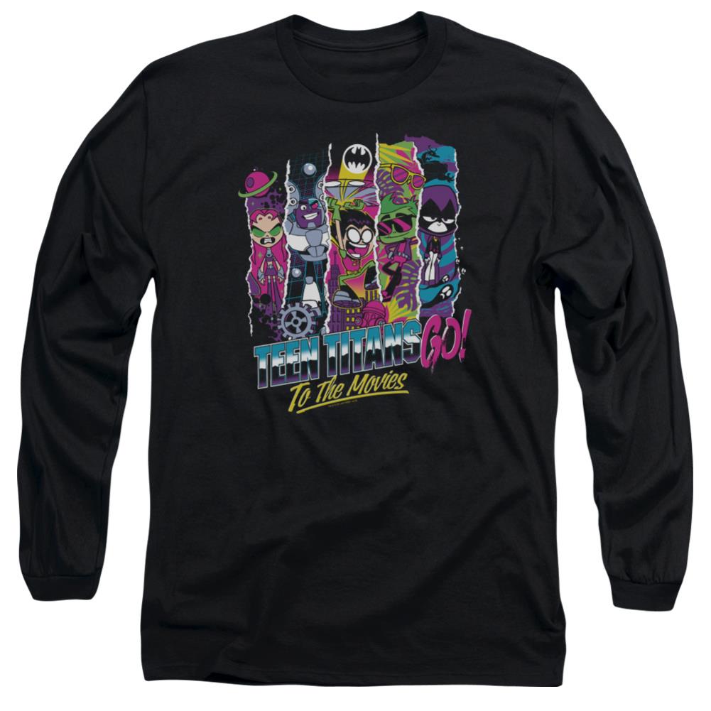 Teen Titans Go To The Movies To The Movies Men's 18/1 Cotton Long-Sleeve T-Shirt