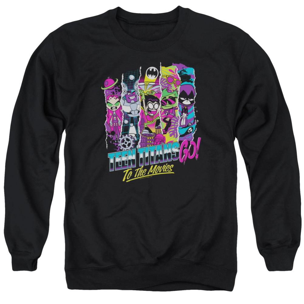 Teen Titans Go To The Movies To The Movies Men's Crewneck 50 50 Poly Long-Sleeve T-Shirt