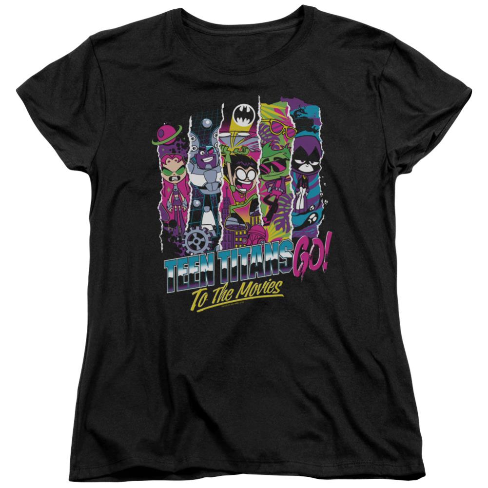 Teen Titans Go To The Movies To The Movies Women's 18/1 Cotton Short-Sleeve T-Shirt
