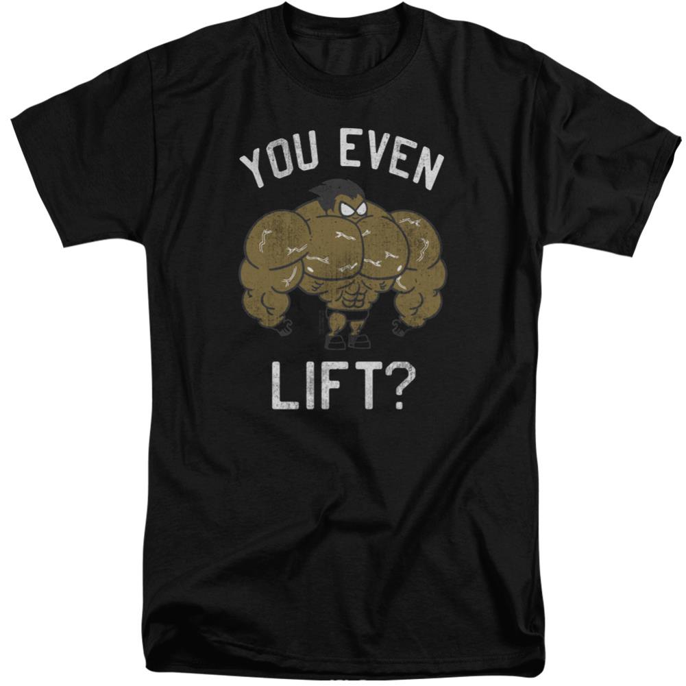 Teen Titans Go You Lift Men's 18/1 Tall Cotton Short-Sleeve T-Shirt