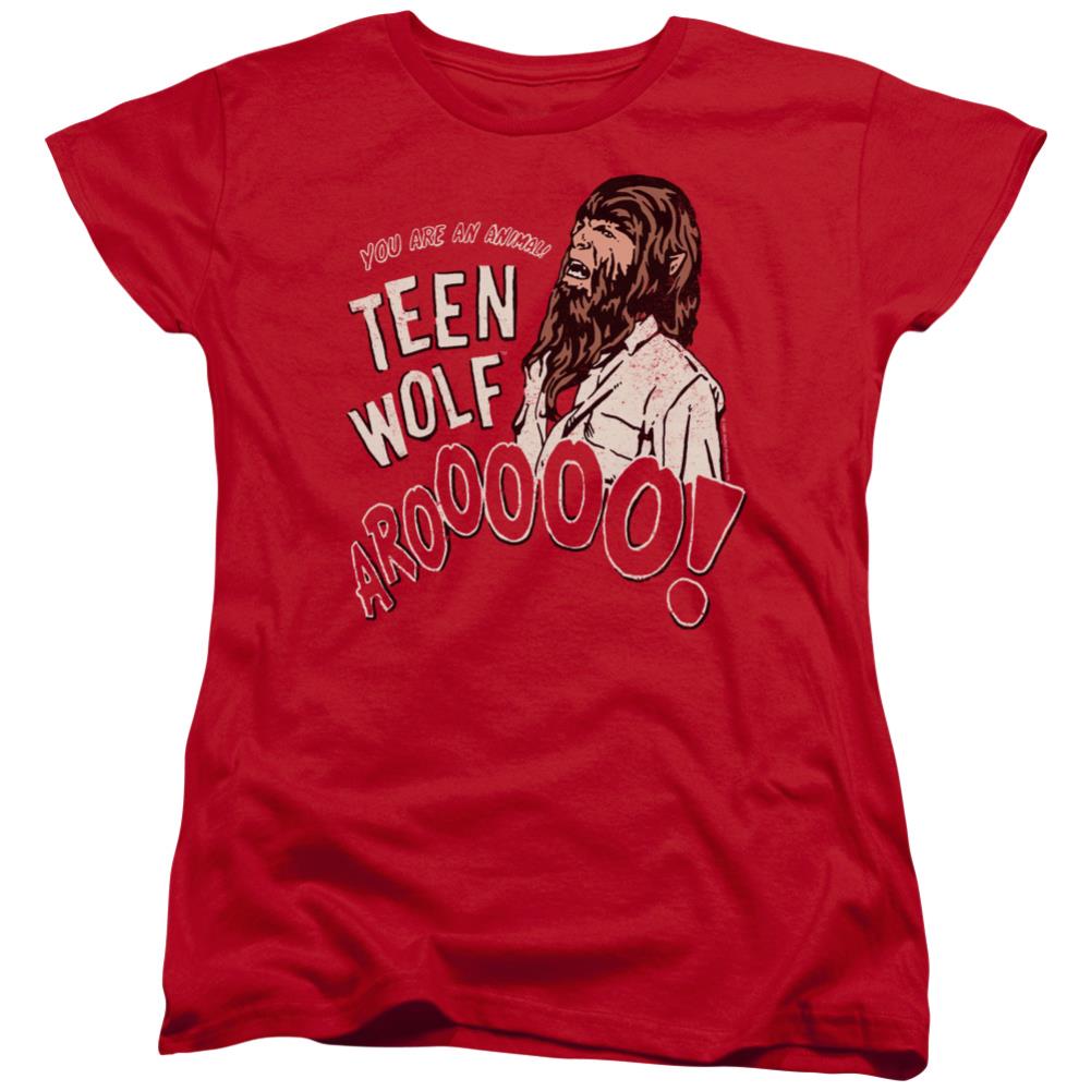 Teen Wolf Animal Women's 18/1 Cotton Short-Sleeve T-Shirt