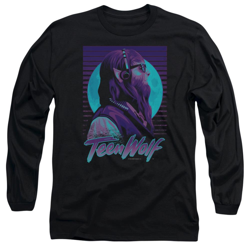 Teen Wolf Headphone Wolf Men's 18/1 Cotton Long-Sleeve T-Shirt