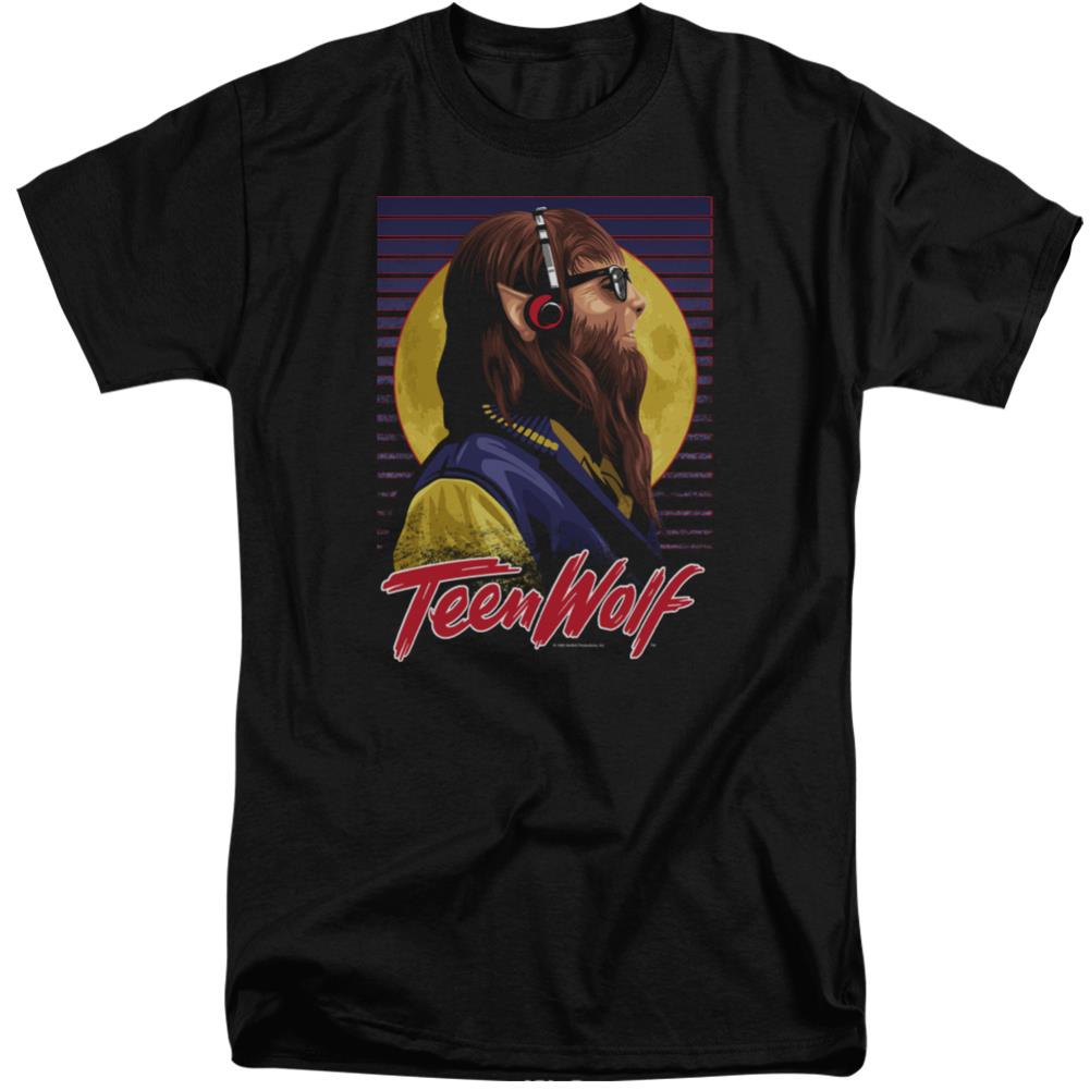 Teen Wolf Headphone Wolf Men's 18/1 Tall Cotton Short-Sleeve T-Shirt
