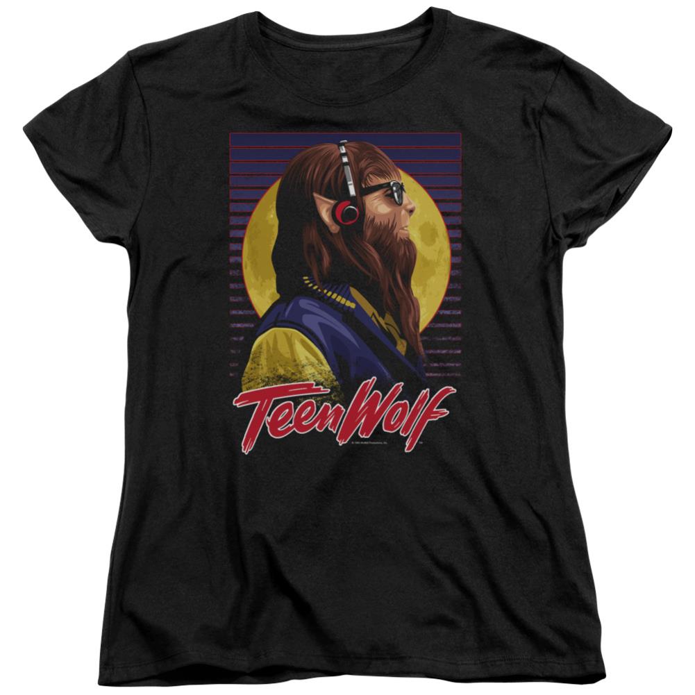 Teen Wolf Headphone Wolf Women's 18/1 Cotton Short-Sleeve T-Shirt