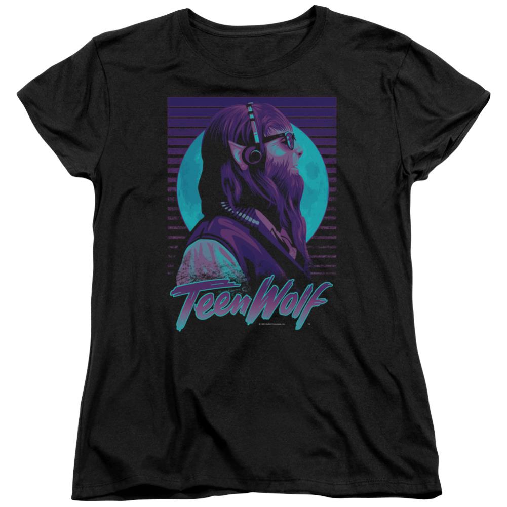 Teen Wolf Headphone Wolf Women's 18/1 Cotton Short-Sleeve T-Shirt