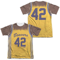 Teen Wolf Jersey (Front/Back Print) Men's Regular Fit Poly Cotton Short-Sleeve T-Shirt