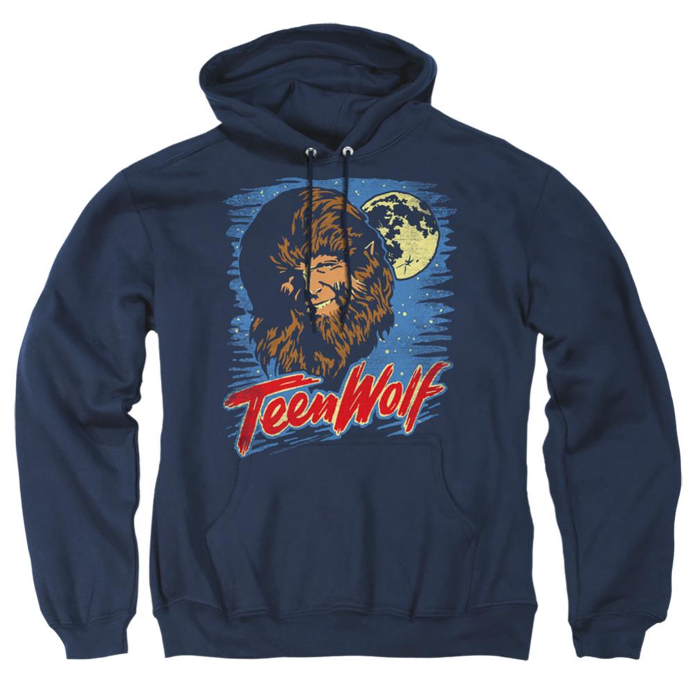 Teen Wolf Moon Wolf Men's Pull-Over 75 25 Poly Hoodie