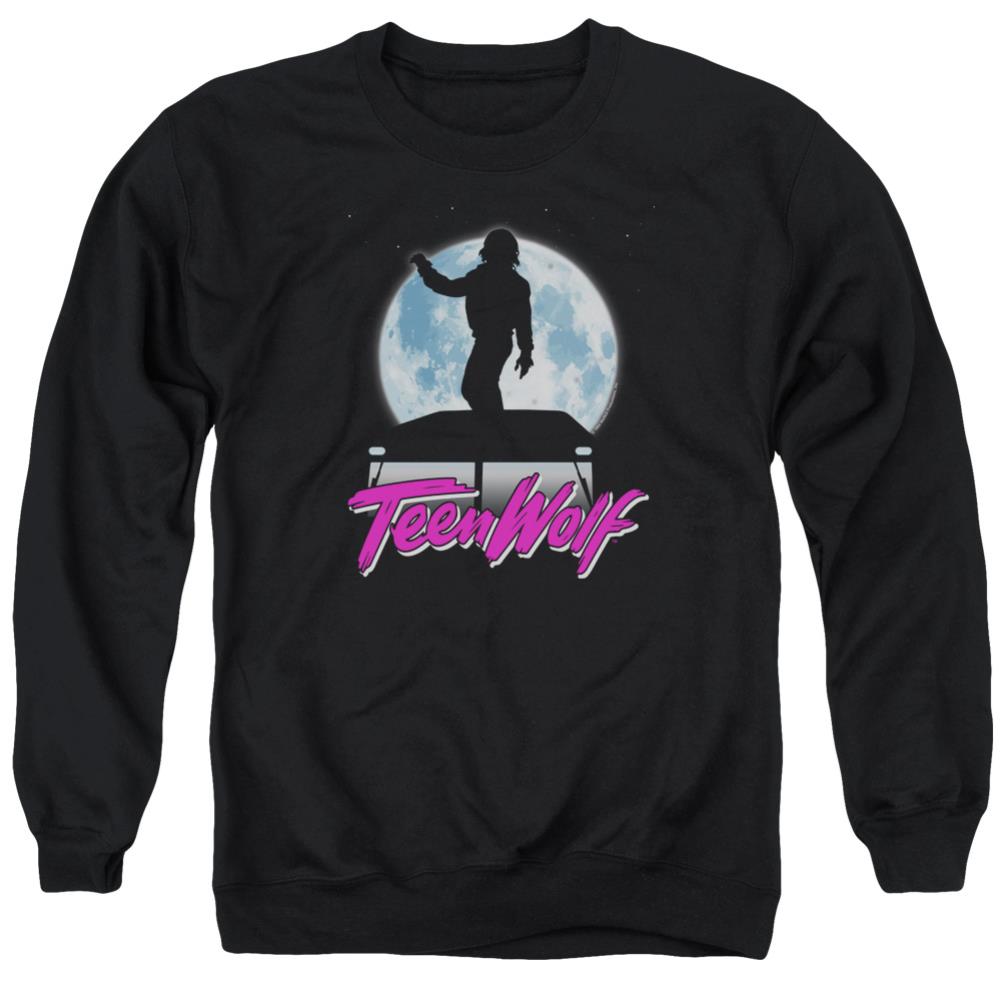 Teen Wolf Moonlight Surf Men's Crewneck 50 50 Poly Long-Sleeve T-Shirt