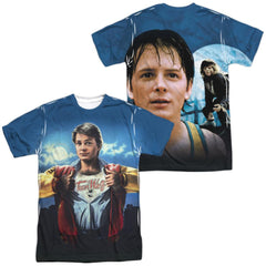 Teen Wolf Poster Sub (Front/Back Print) Men's Regular Fit Polyester Short-Sleeve T-Shirt