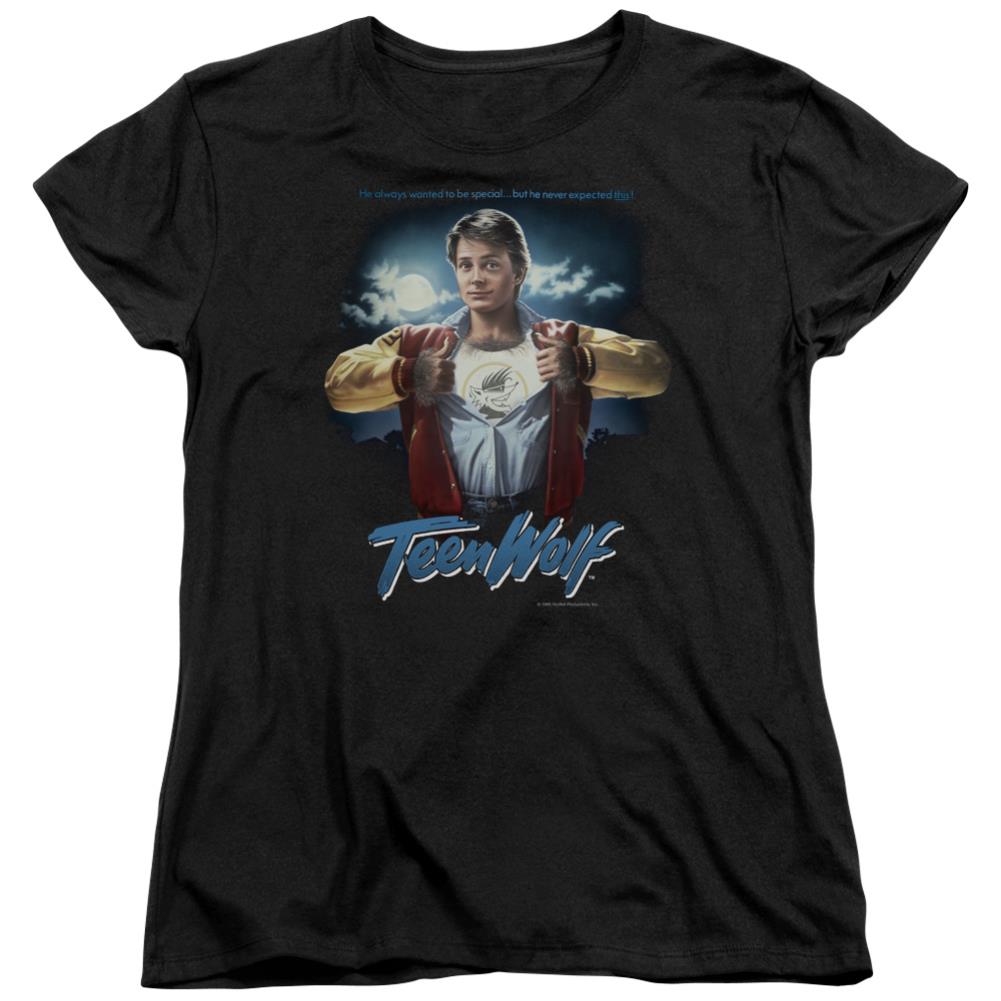 Teen Wolf Poster Women's 18/1 Cotton Short-Sleeve T-Shirt