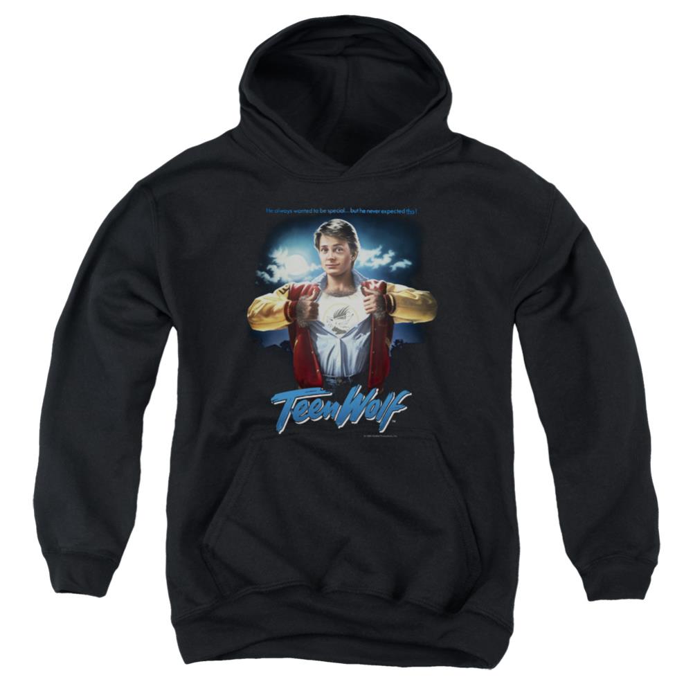 Teen Wolf Poster Youth Cotton Poly Pull-Over Hoodie