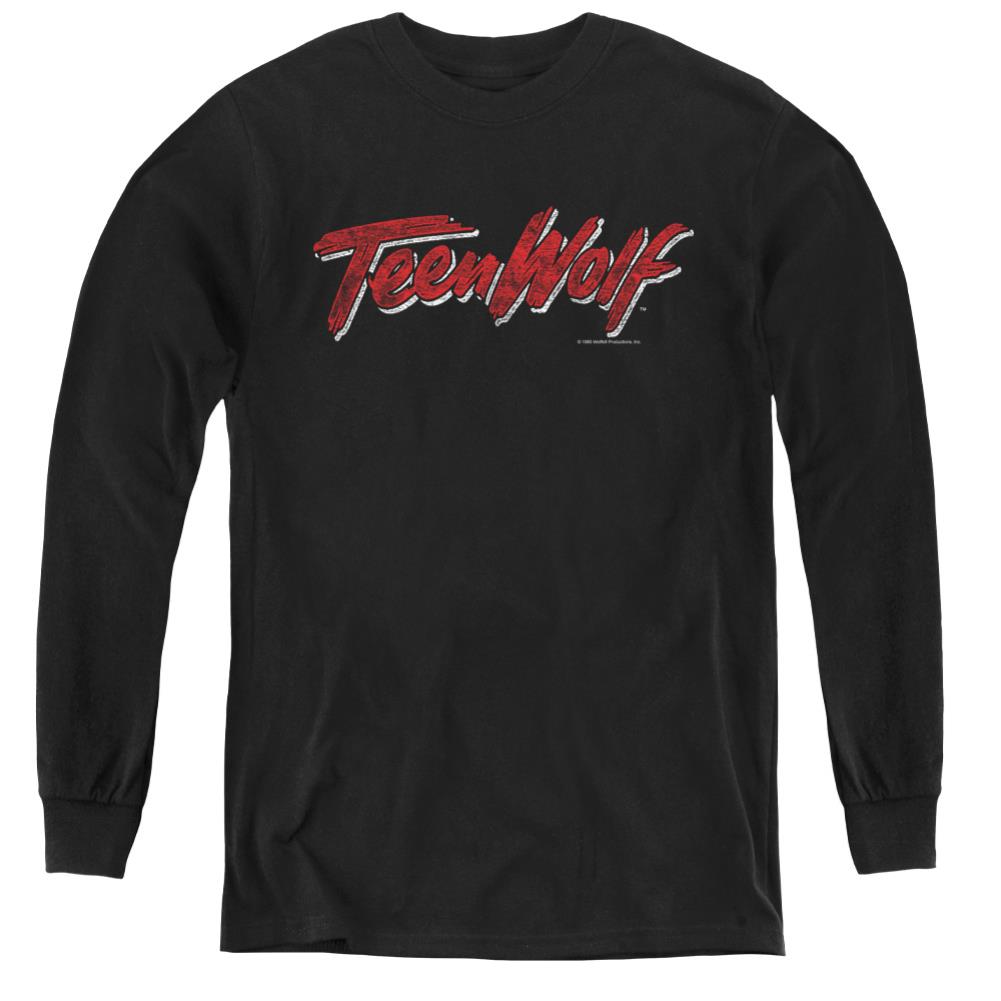 Teen Wolf Scrawl Logo Youth Long-Sleeve T-Shirt