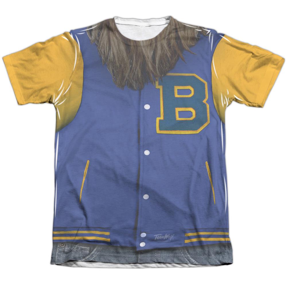 Teen Wolf Varsity Jacket Men's Regular Fit Poly Cotton Short-Sleeve T-Shirt