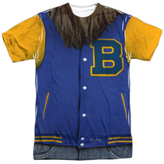 Teen Wolf Varsity Jacket Men's Regular Fit Polyester Short-Sleeve T-Shirt