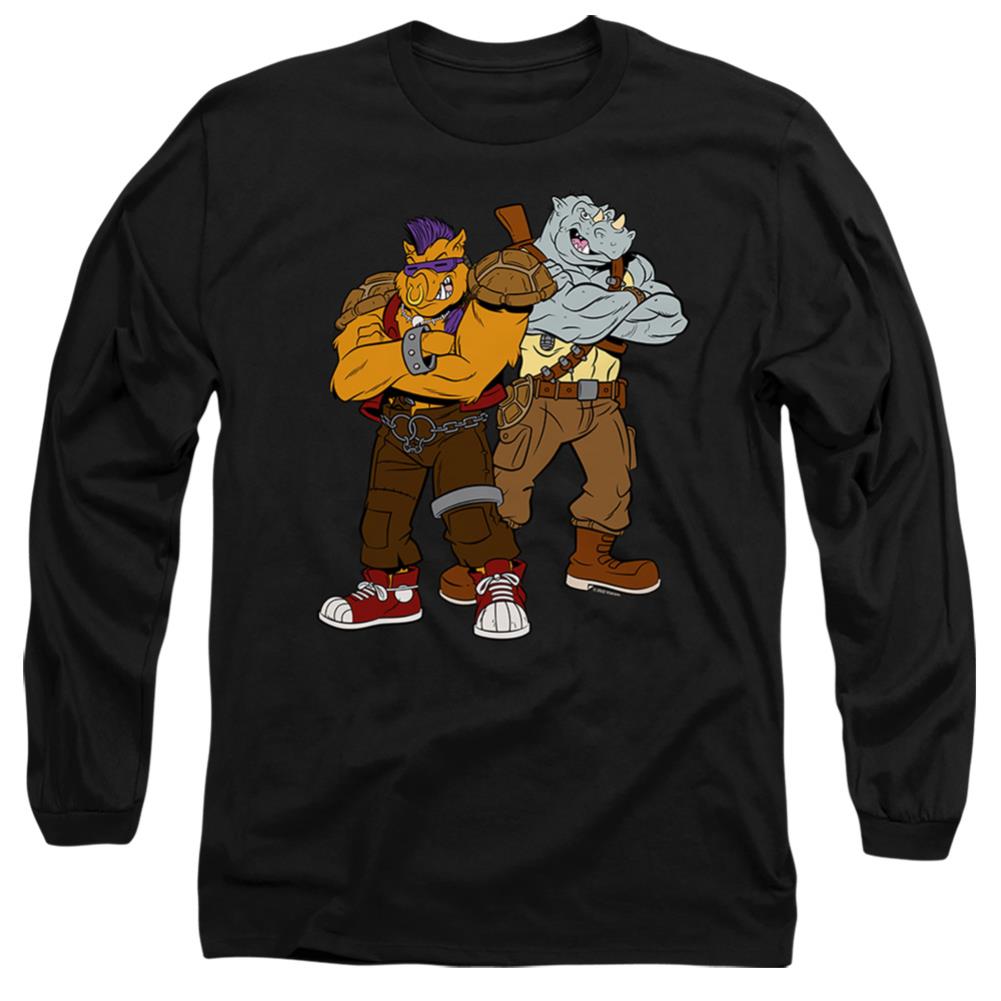 Teenage Mutant Ninja Turtles Bebop And Rocksteady Men's 18/1 Cotton Long-Sleeve T-Shirt