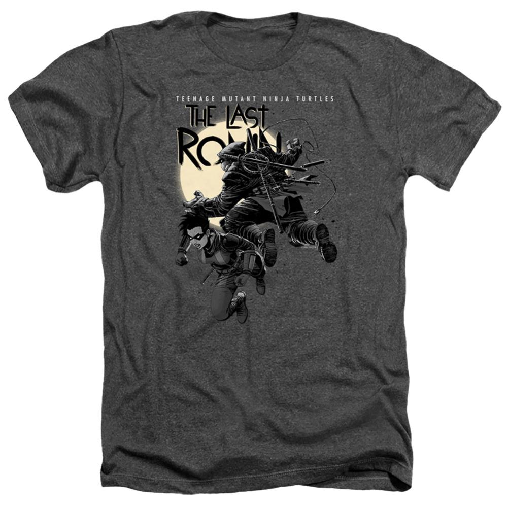 Teenage Mutant Ninja Turtles Casey Marie Jones Leaping Men's 30/1 Heather 60 40 Poly Short-Sleeve T-Shirt