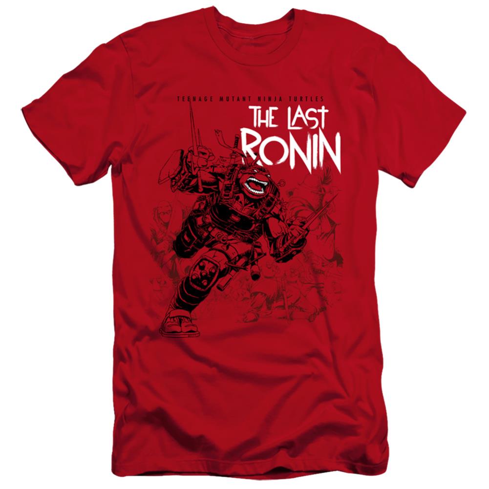 Teenage Mutant Ninja Turtles Charging Ronin Men's Ultra-Soft 30/1 Cotton Slim Short-Sleeve T-Shirt