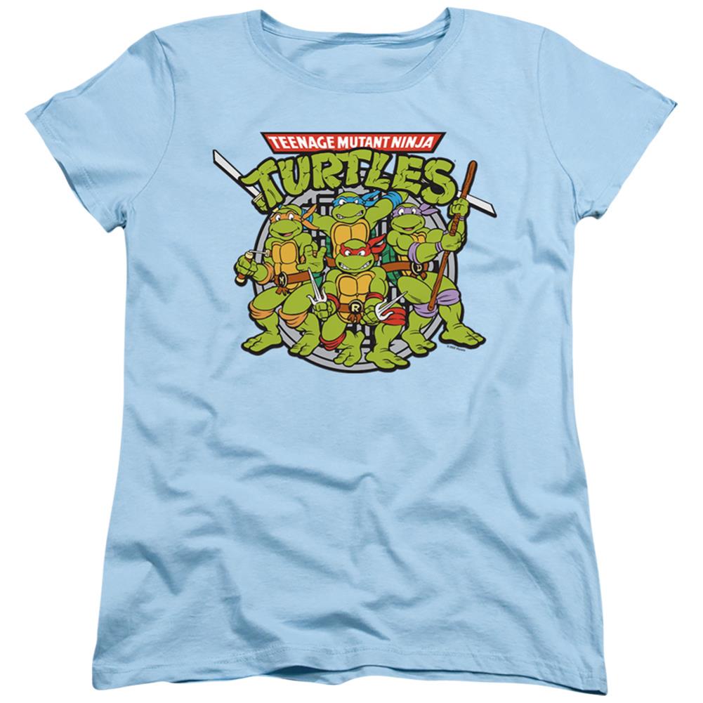 Teenage Mutant Ninja Turtles Classic Turtles Women's 18/1 Cotton Short-Sleeve T-Shirt