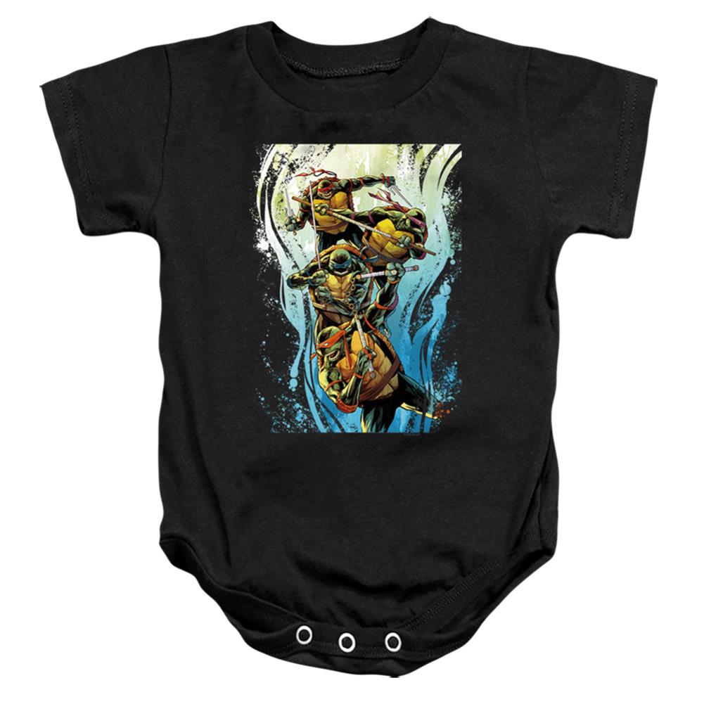 Teenage Mutant Ninja Turtles Cool Rainbow Warriors Infant's Cotton SS Snapsuit