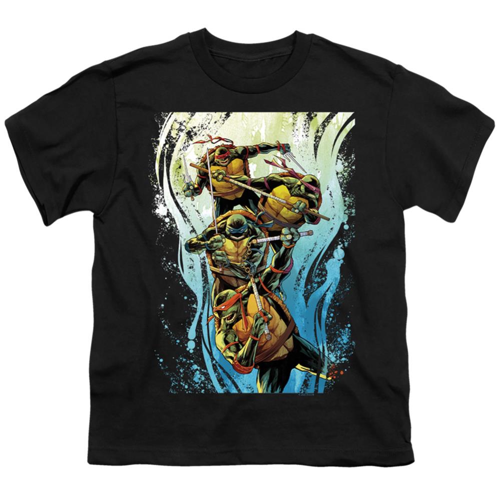 Teenage Mutant Ninja Turtles Cool Rainbow Warriors Youth 18/1 100% Cotton Short-Sleeve T-Shirt