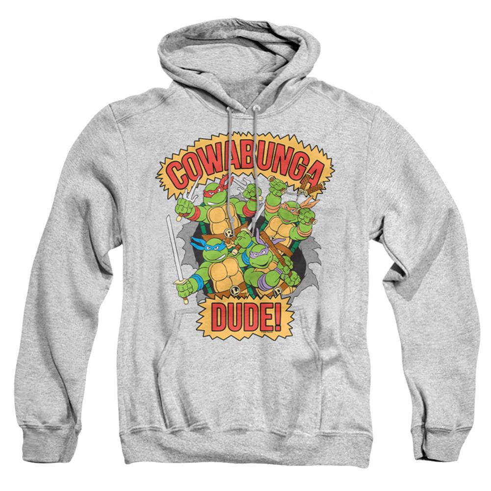 Teenage Mutant Ninja Turtles Cowabunga Dude Men's Pull-Over 75 25 Poly Hoodie