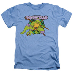 Teenage Mutant Ninja Turtles Donatello Does Machines Men's 30/1 Heather 60 40 Poly Short-Sleeve T-Shirt