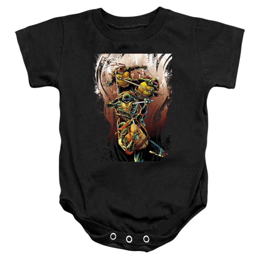 Teenage Mutant Ninja Turtles Earthy Rainbow Warriors Infant's Cotton SS Snapsuit