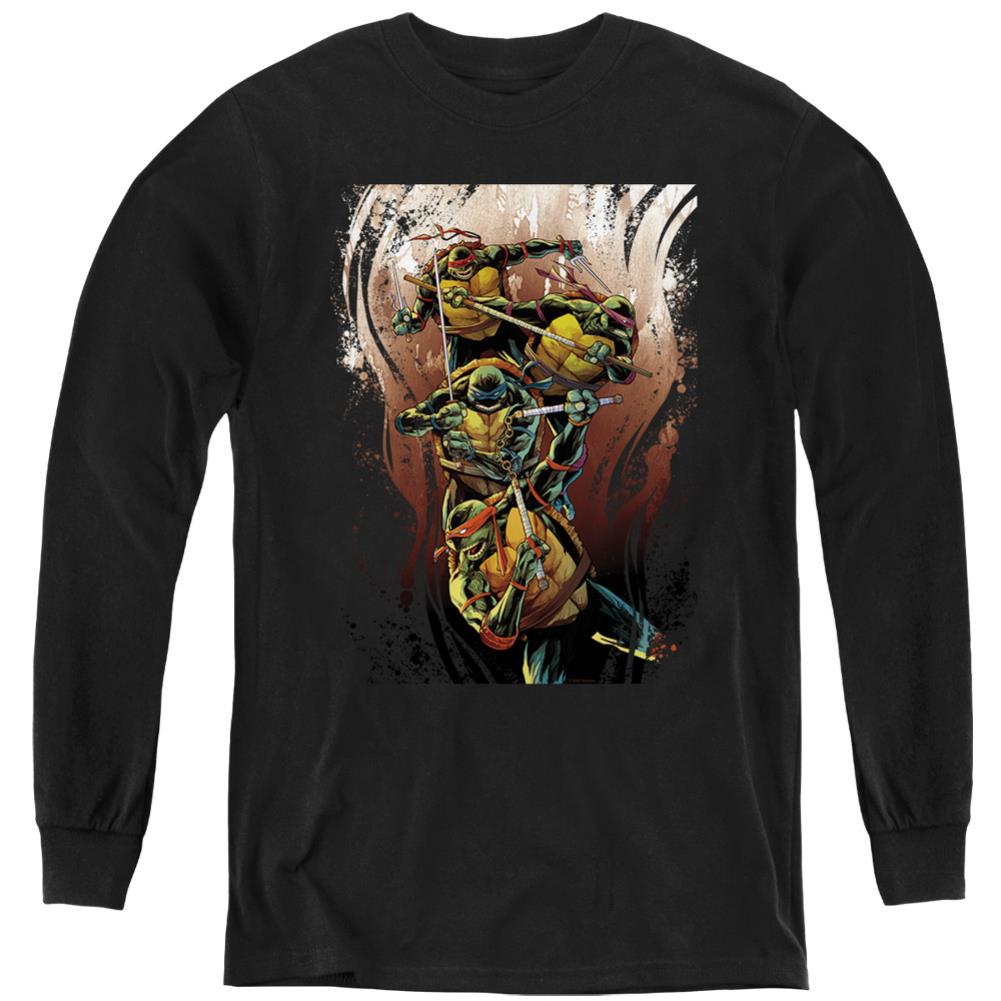 Teenage Mutant Ninja Turtles Earthy Rainbow Warriors Youth Long-Sleeve T-Shirt