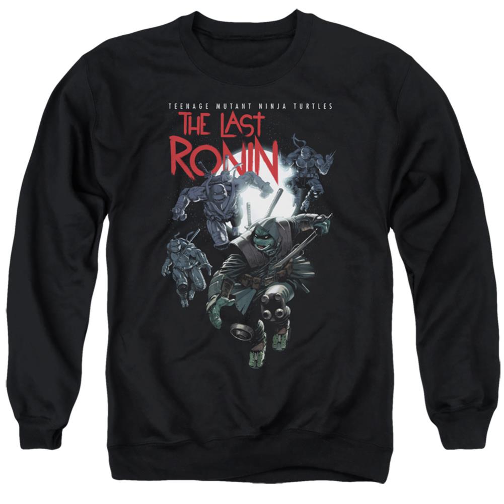 Teenage Mutant Ninja Turtles Four Turtles Leap Men's Crewneck 50 50 Poly Long-Sleeve T-Shirt