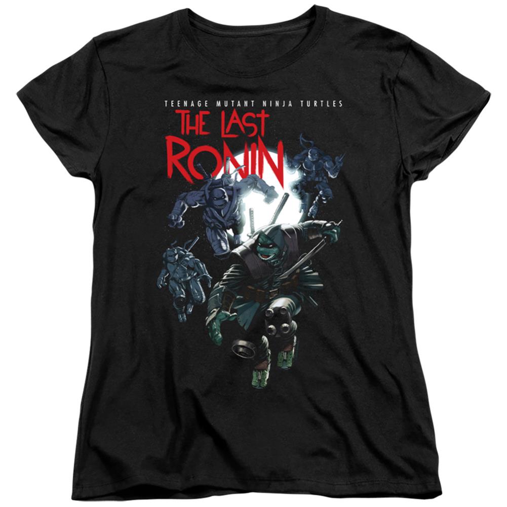 Teenage Mutant Ninja Turtles Four Turtles Leap Women's 18/1 Cotton Short-Sleeve T-Shirt