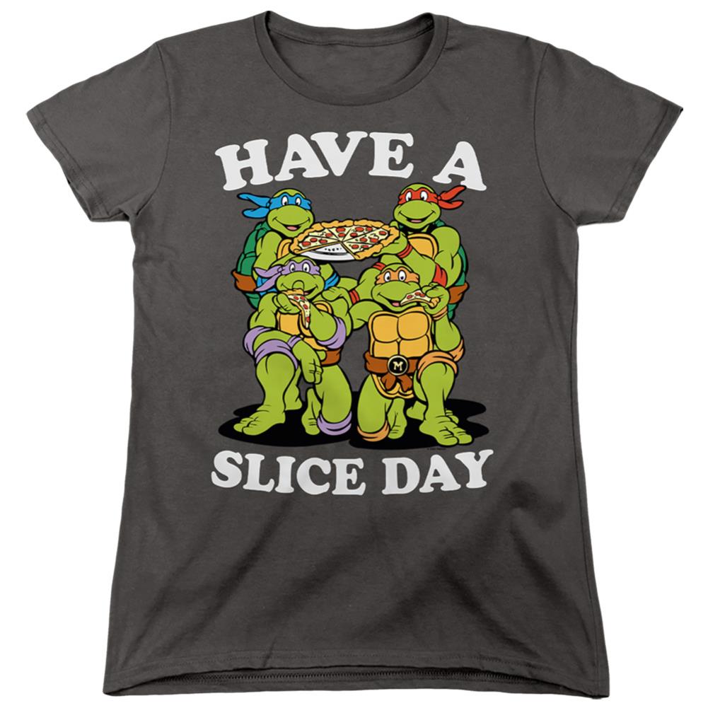 Teenage Mutant Ninja Turtles Have A Slice Day Women's 18/1 Cotton Short-Sleeve T-Shirt