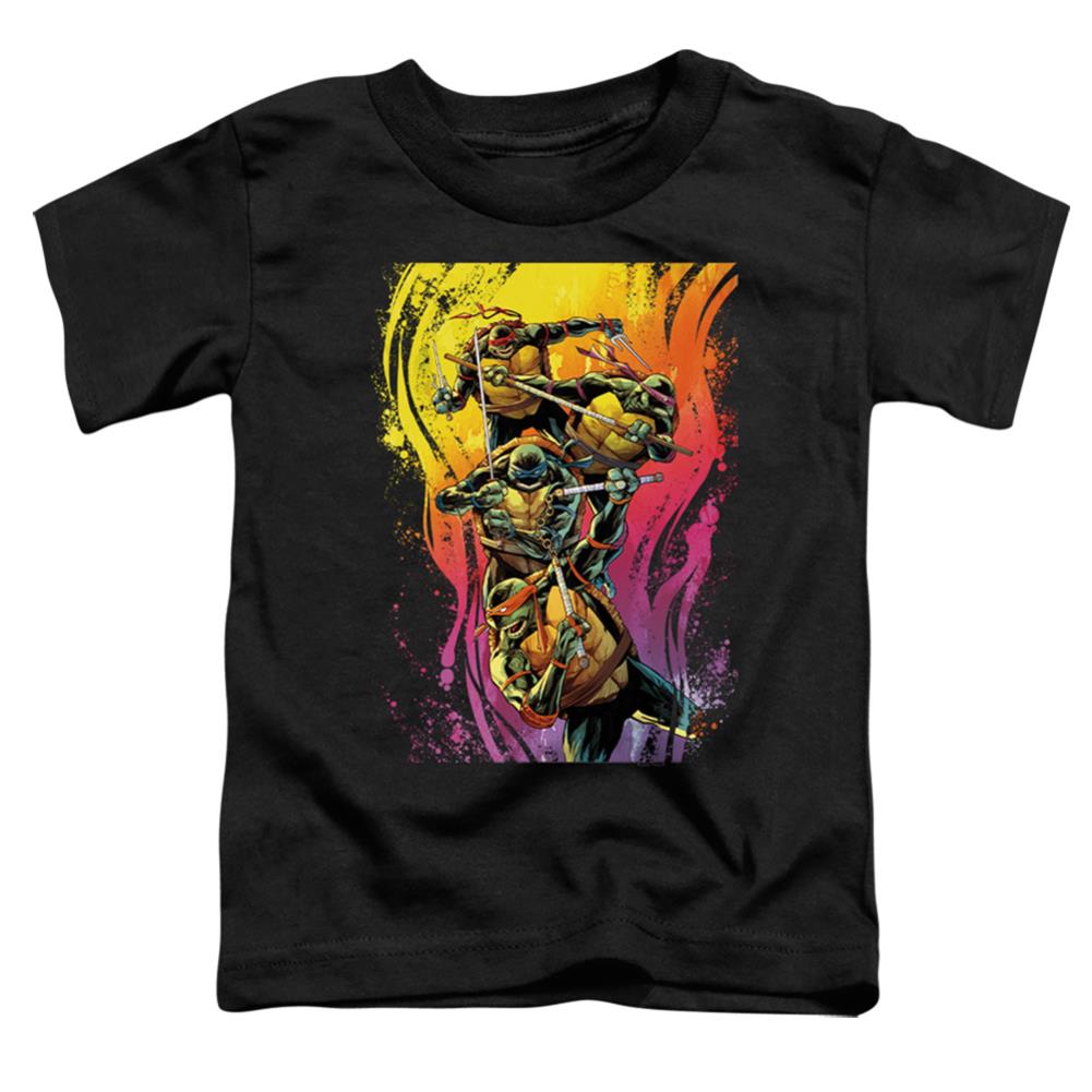 Teenage Mutant Ninja Turtles Hot Rainbow Warriors Toddler 18/1 Cotton Short-Sleeve T-Shirt
