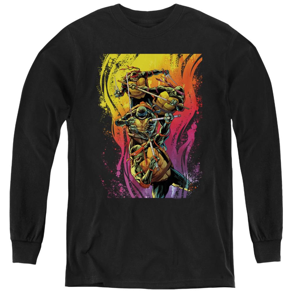 Teenage Mutant Ninja Turtles Hot Rainbow Warriors Youth Long-Sleeve T-Shirt