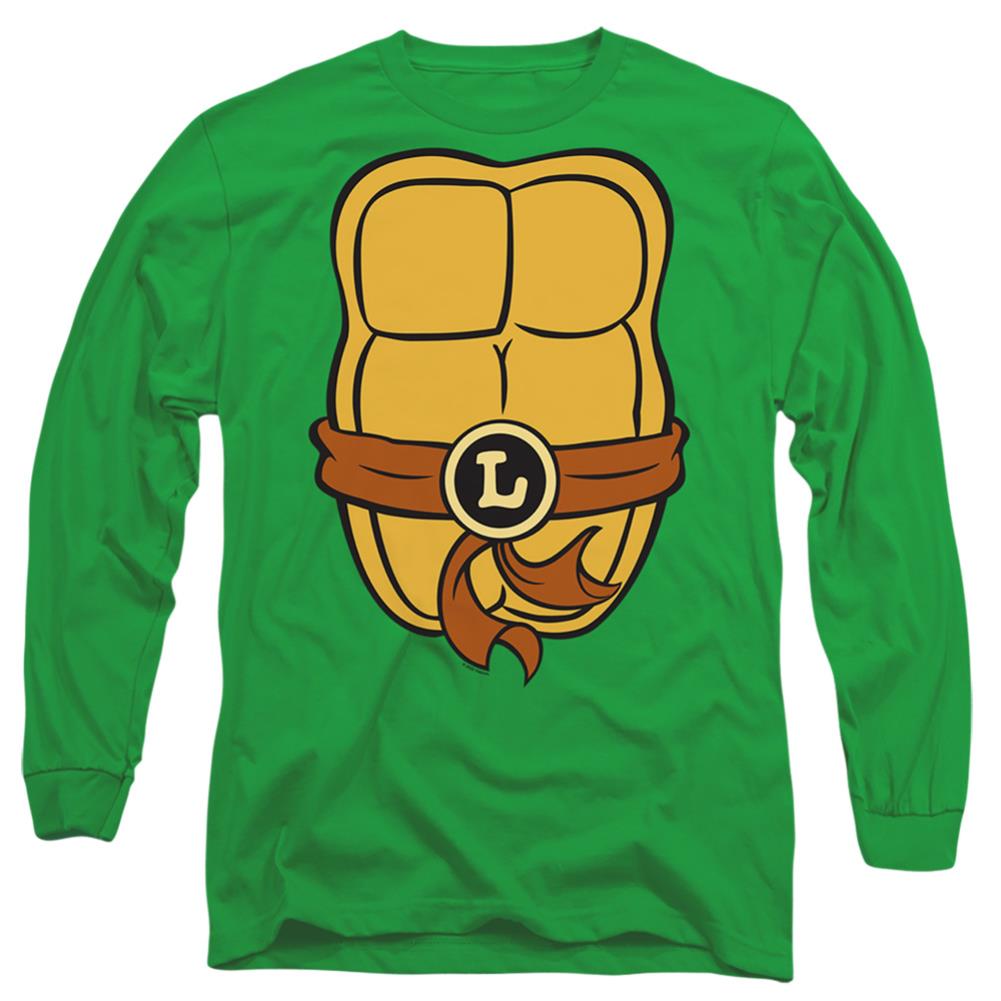 Teenage Mutant Ninja Turtles Leonardo Chest Men's 18/1 Cotton Long-Sleeve T-Shirt