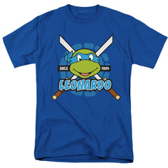 Teenage Mutant Ninja Turtles Leonardo Since 1984 Men's 18/1 Cotton Short-Sleeve T-Shirt