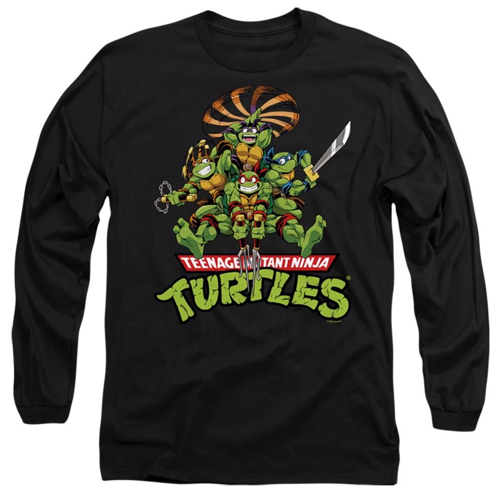 Teenage Mutant Ninja Turtles Manga Turtles Men's 18/1 Cotton Long-Sleeve T-Shirt