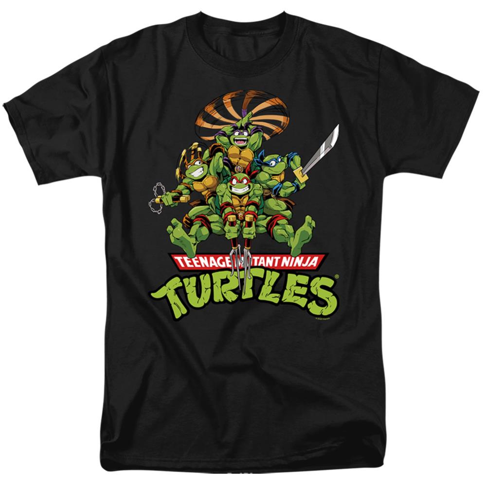 Teenage Mutant Ninja Turtles Manga Turtles Men's 18/1 Cotton Short-Sleeve T-Shirt