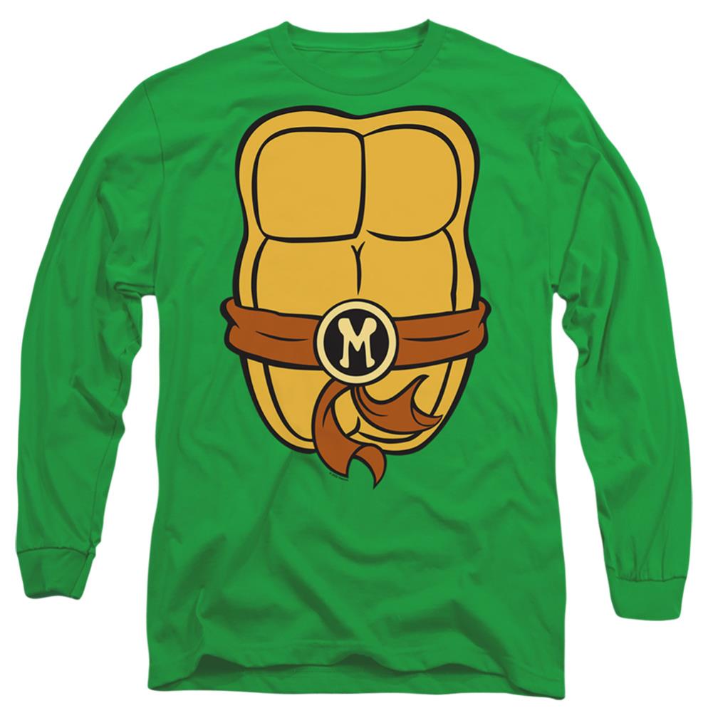 Teenage Mutant Ninja Turtles Michelangelo Chest Men's 18/1 Cotton Long-Sleeve T-Shirt