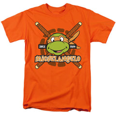 Teenage Mutant Ninja Turtles Michelangelo Since 1984 Men's 18/1 Cotton Short-Sleeve T-Shirt