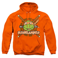Teenage Mutant Ninja Turtles Michelangelo Since 1984 Men's Pull-Over 75 25 Poly Hoodie