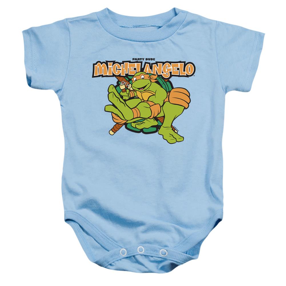 Teenage Mutant Ninja Turtles Party Dude Michelangelo Infant's Cotton SS Snapsuit